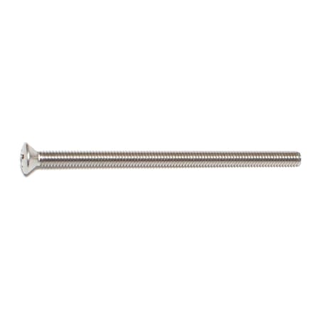 Midwest Fastener #8-32 x 3 in Phillips Oval Machine Screw, Plain 18-8 Stainless Steel, 5 PK 31742